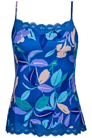 Antigel Blue Floral Print Camisole Echappee Nature