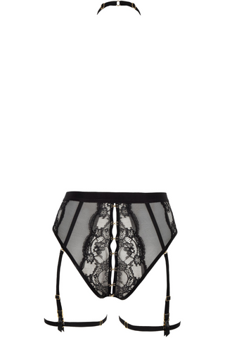 Atelier Amour Evasion Sensuelle Open Harness Brief Black