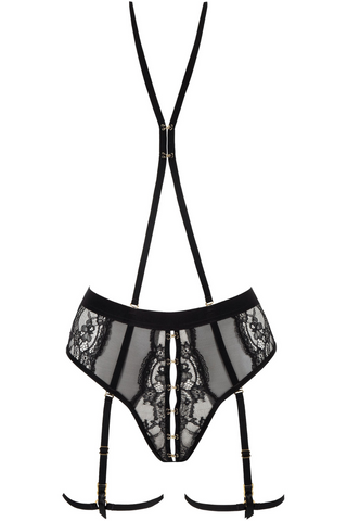 Atelier Amour Evasion Sensuelle Open Harness Brief Black