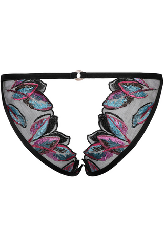 Atelier Amour Oiseau de Paradis Open Brief Black