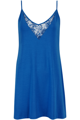 Aubade Blue Silk Blend Modal Nightie - Lazy Days Nightwear