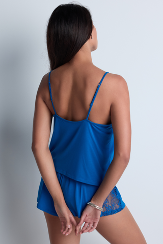 Aubade Blue Silk Blend Modal Camisole - Lazy Days French Nightwear