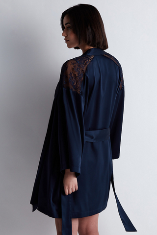 Aubade Midnight Whisper Kimono Evening Blue