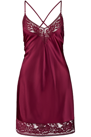 Aubade Midnight Whisper Nightie Crimson Red