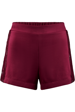 Aubade Midnight Whisper Shorts Crimson Red