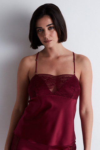 Aubade Midnight Whisper Top Crimson Red