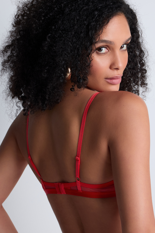 Aubade Red Half Cup Bra Rules of Attraction | Luxury Lingerie