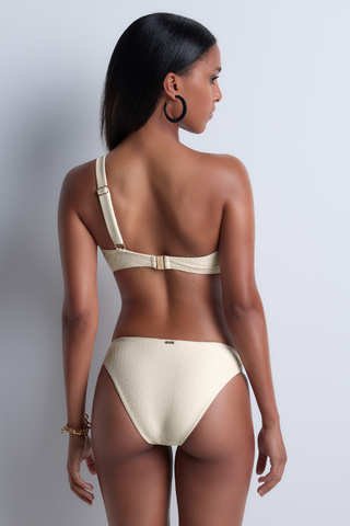 Aubade Shimmering Waters Bikini Bottom Golden White