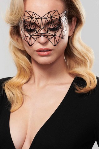 Bijoux Indiscrets Kristine Vinyl Mask Black