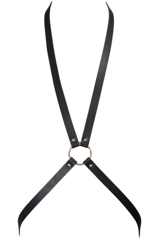 Bijoux Indiscrets Maze Vegan Leather 8 Harness Black