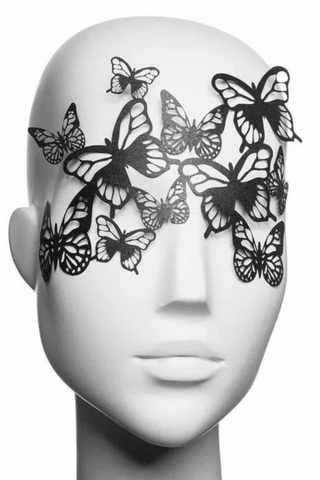 Bijoux Indiscrets Sybille Vinyl Mask Black