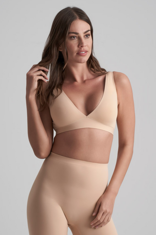 Bye Bra Deep Plunge Bra Beige