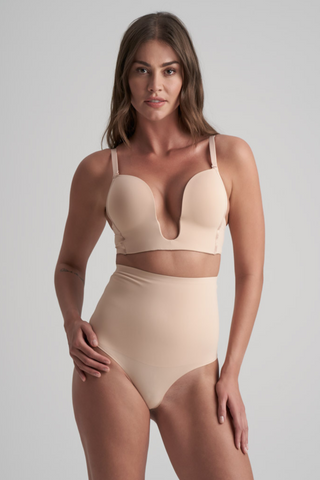 Bye Bra Ultra Plunge Multiway Bra Beige Beige