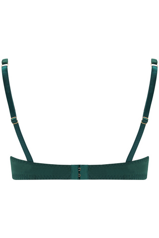 Coco de Mer Athena Balcony Bra Deep Green