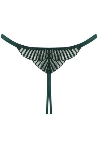 Coco de Mer Athena Open Thong Deep Green