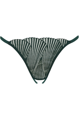 Coco de Mer Athena Open Thong Deep Green