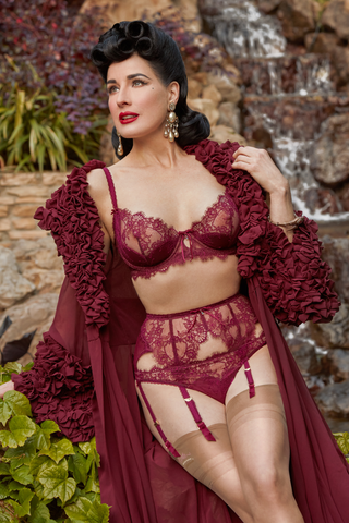 Dita Von Teese Zsa Zsa Thong Mulberry