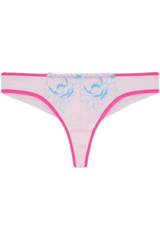 Dora Larsen Audrey Floral Embroidery Knicker Light Pink