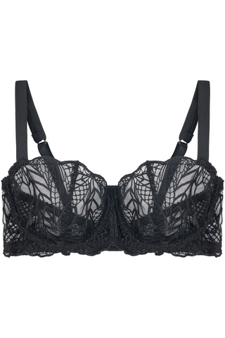 Fleur of England Roxy Balcony Bra Black