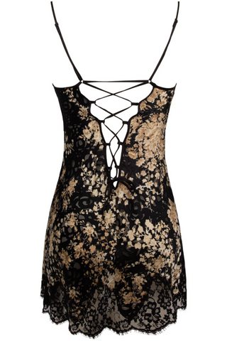 Lise Charmel Black & Gold Babydoll Deesse En Glam