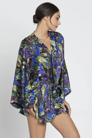 Lise Charmel Mid-Length Silk Robe | Dentelle Cashmer Nightwear