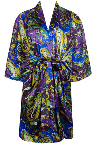 Lise Charmel Mid-Length Silk Robe | Dentelle Cashmer Nightwear