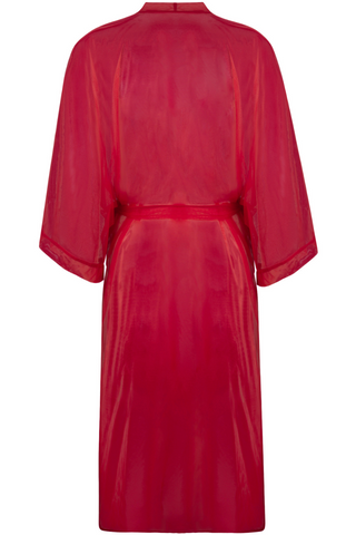 Lise Charmel Sheer Red Mid-Length Robe | Eblouissant Eros