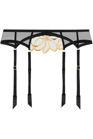 Lise Charmel Eclats d’or Garter Belt Black & Gold