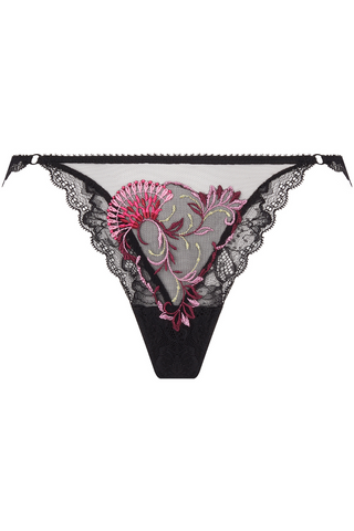 Lise Charmel Floraison Passion Mini Thong Black