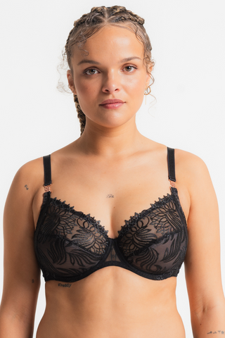 Louisa Bracq Swan Full Cup Bra Black