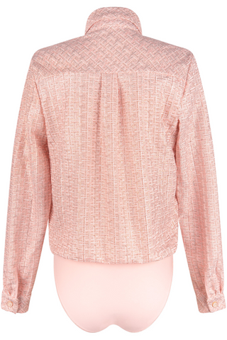 Louisa Bracq Tweegy Blouse Bodysuit Nude Rose