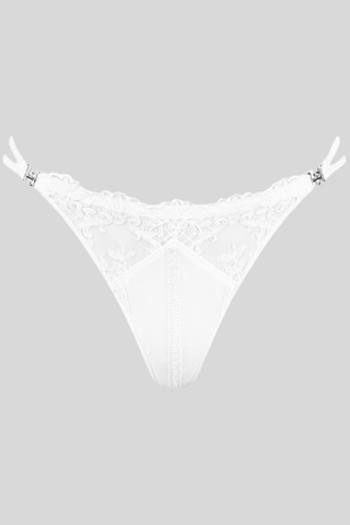 Louisa Bracq Victoria White Mini Thong - French Lingerie