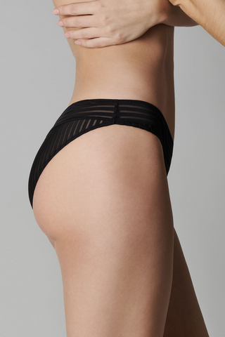 Maison Close Bande à Part Open Back Brief Black