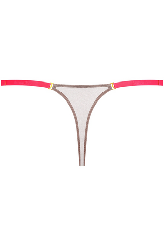 Maison Close Corps à Corps Sheer Mini Thong Taupe