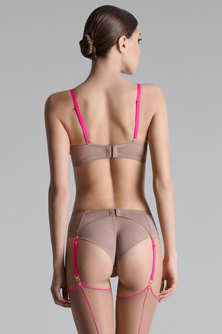 Maison Close Corps à Corps Suspender Belt Taupe