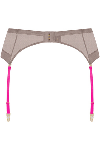 Maison Close Corps à Corps 4 Strap Suspender Belt Taupe