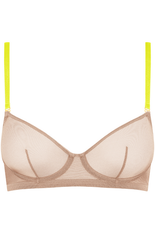 Maison Close Corps à Corps Wire Bra Vanilla/Neon Yellow