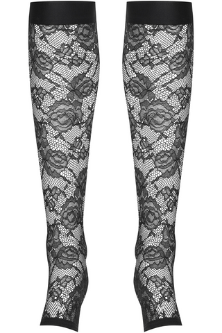 Maison Close Flashback Lace Leg Warmers Black