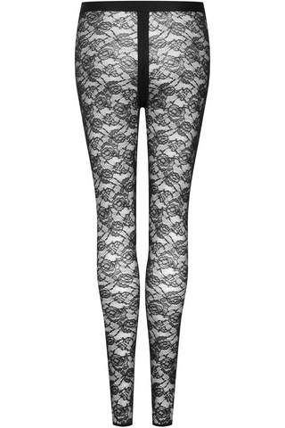 Maison Close Flashback Lace Leggings Black