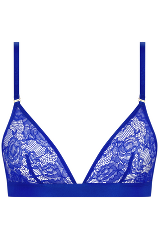 Maison Close Flashback Triangle Bra Blue