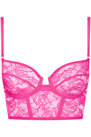 Maison Close Flashback Wire Bra Neon Pink