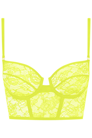 Maison Close Flashback Wire Bra Neon Yellow