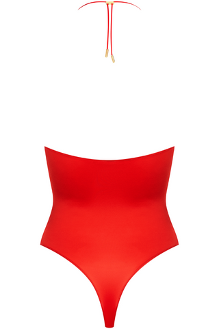 Maison Close French Kiss Bandeau Thong Body Red