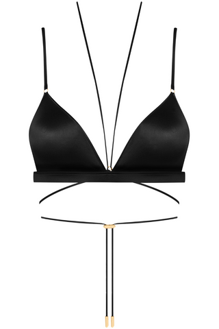 Maison Close French Kiss Triangle Bra Black