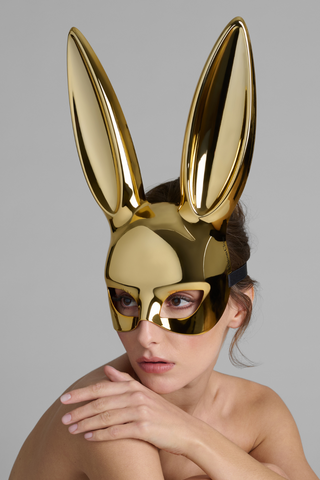 Maison Close Gold Mirror Bunny Mask