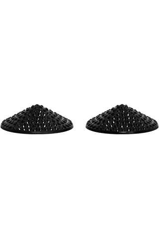 Maison Close Rhinestone Metal Nipple Covers Black