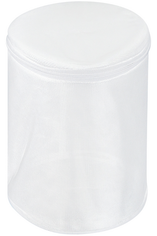 Maison Close Round Mesh Wash Bag White