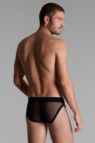 Men's Sheer Brief Black Maison Close Pure Tentation