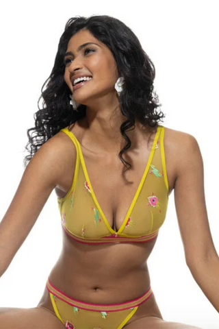 Mey Poetry Flash Triangle Bra Tropical Island