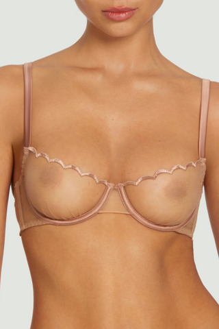 Muse by Coco de Mer Amara Balcony Bra Nude